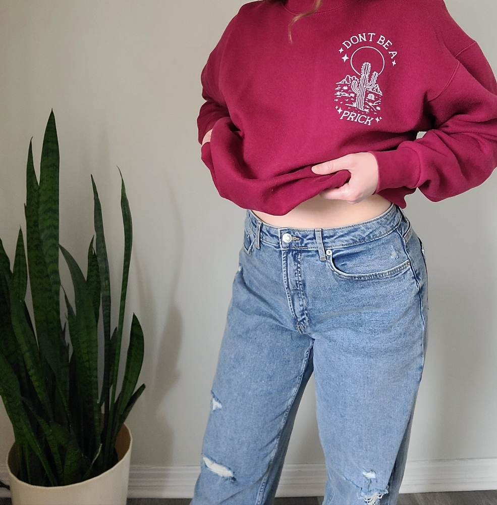 Vintage Red Graphic Sweatshirt